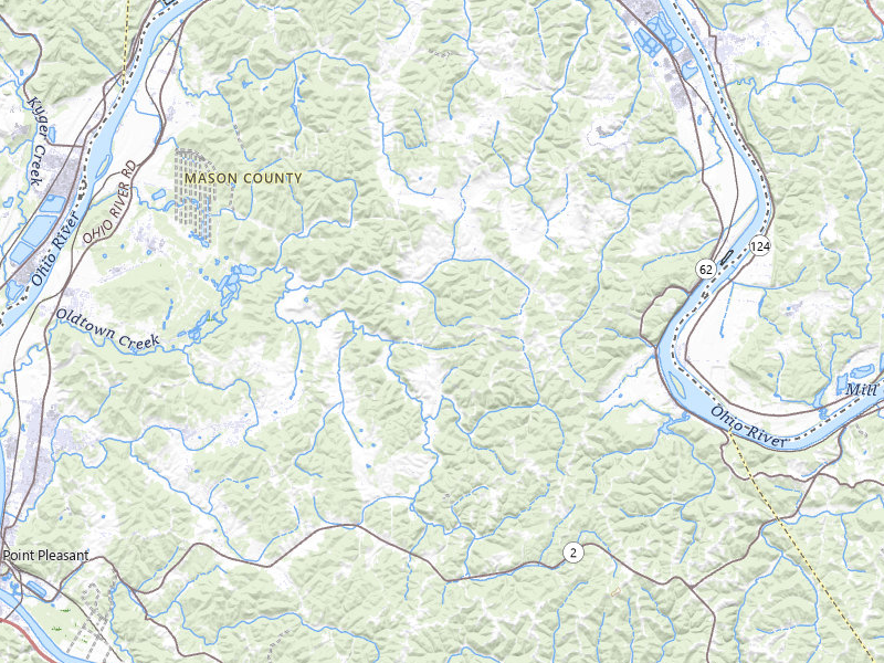 Radar-estimated hail-size map of the storm over Letart, WV on Apr 1, 2026