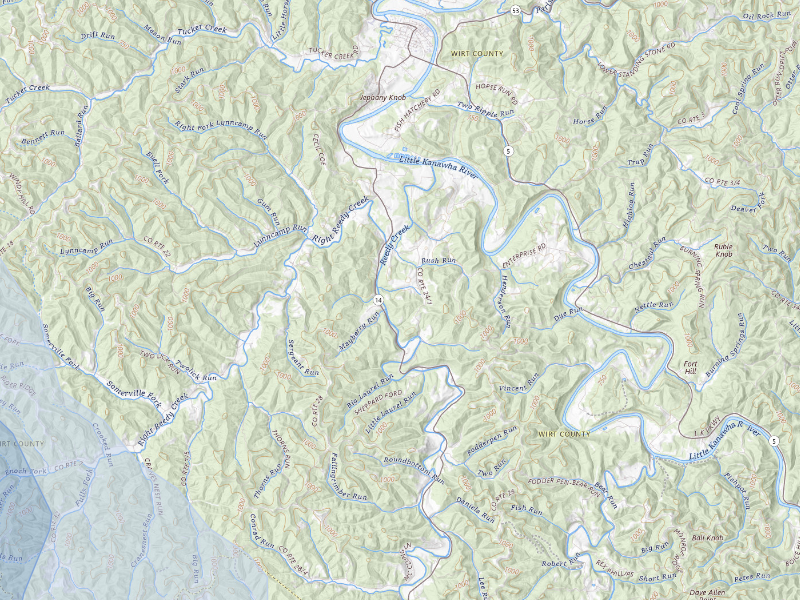 NEXRAD radar-signature map of the hail storm over Palestine, WV on Sep 4, 2026