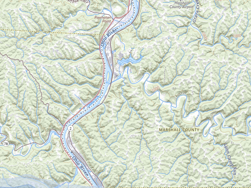 NEXRAD radar-signature map of the hail storm over Proctor, WV on May 13, 2026