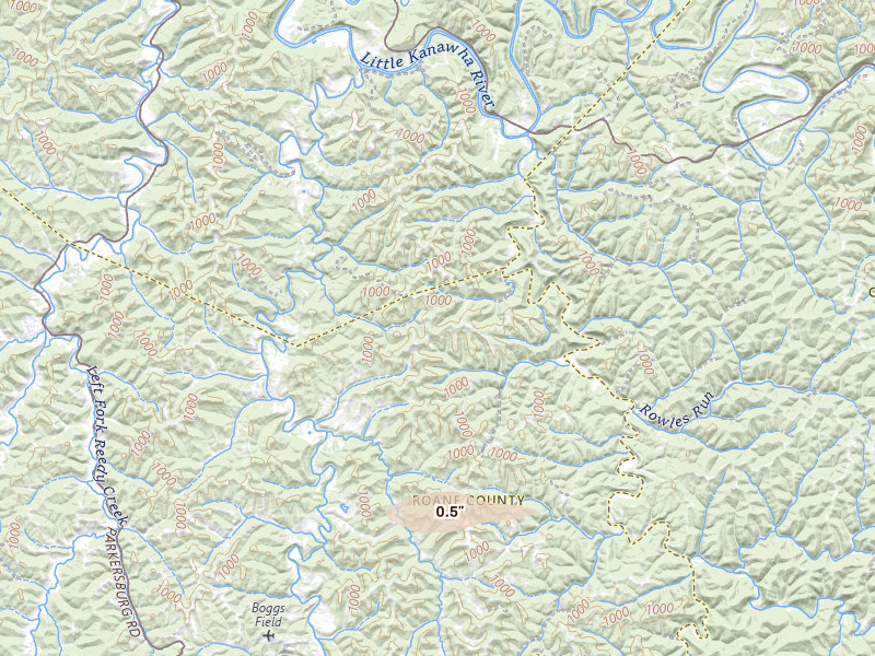 Radar-estimated hail-size map of the storm over Spencer, WV on May 27, 2026