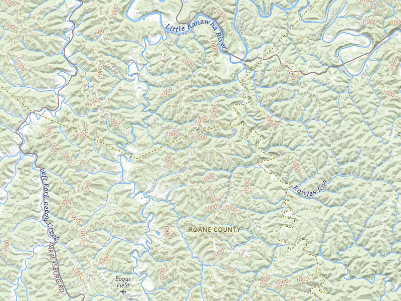 Radar-estimated hail-size map of the storm over Spencer, WV on Jul 4, 2026