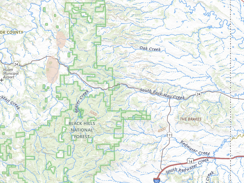 Radar-estimated hail-size map of the storm over Aladdin, WY on May 30, 2026