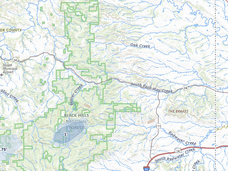 NEXRAD radar-signature map of the hail storm over Aladdin, WY on Jun 1, 2026