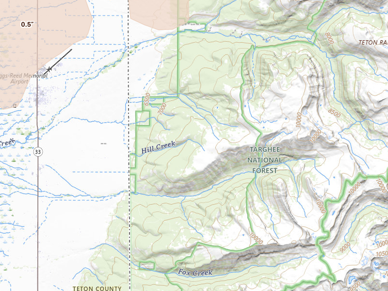 Radar-estimated hail-size map of the storm over Alta, WY on Jul 21, 2026