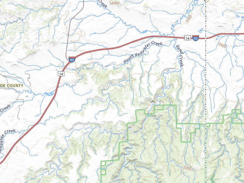 Radar-estimated hail-size map of the storm over Beulah, WY on Jul 30, 2026