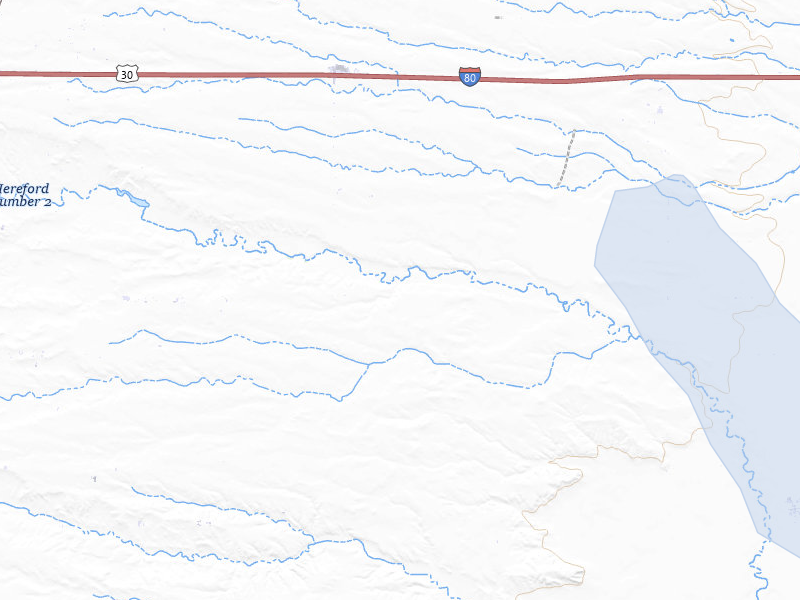 NEXRAD radar-signature map of the hail storm over Carpenter, WY on Jul 23, 2026