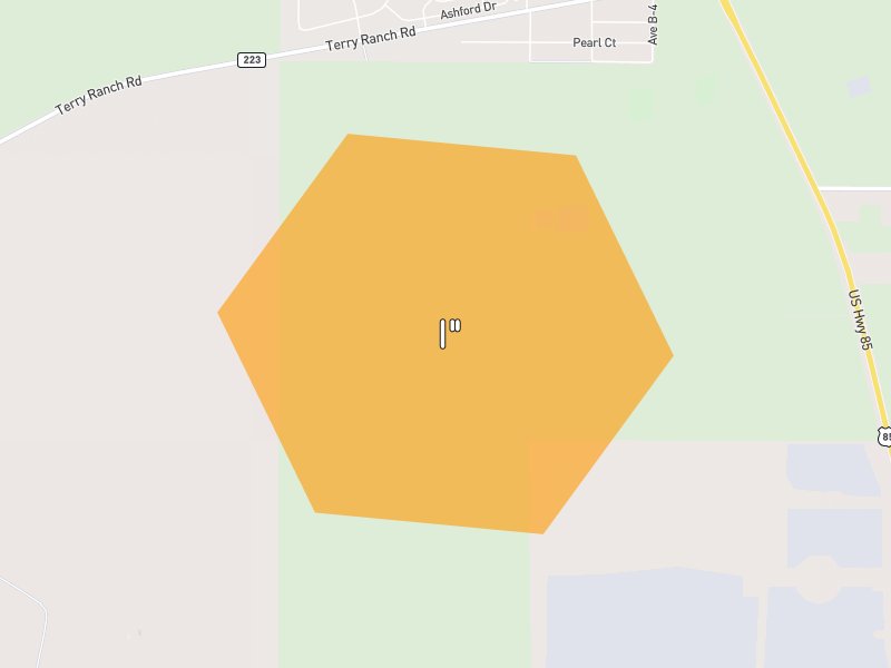 Hail map of Cheyenne, WY on Jun 26, 2026, hail up to 1"