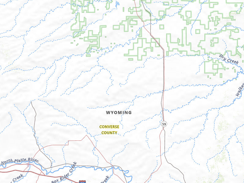 Radar-estimated hail-size map of the storm over Douglas, WY on May 29, 2026