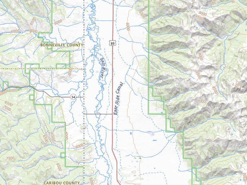 Radar-estimated hail-size map of the storm over Etna, WY on Jun 27, 2026