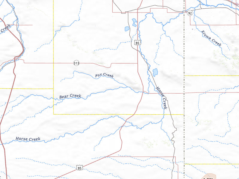 Radar-estimated hail-size map of the storm over Lagrange, WY on Jul 3, 2026