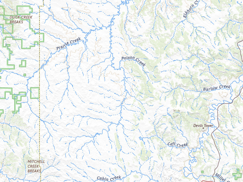 Radar-estimated hail-size map of the storm over Moorcroft, WY on Jul 17, 2026