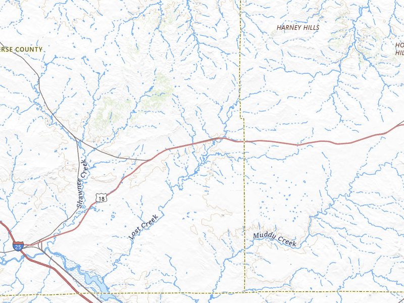 Radar-estimated hail-size map of the storm over Shawnee, WY on May 29, 2026