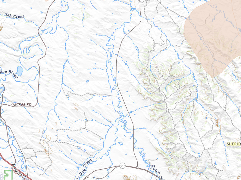 Radar-estimated hail-size map of the storm over Sheridan, WY on Jun 7, 2026