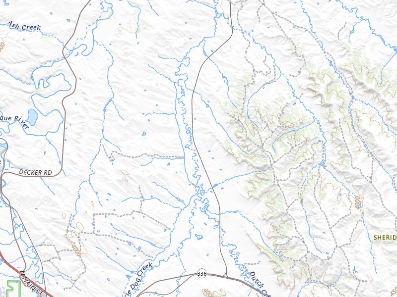 Radar-estimated hail-size map of the storm over Sheridan, WY on Jul 7, 2026