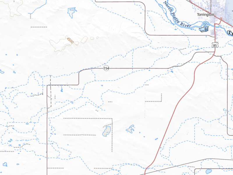 NEXRAD radar-signature map of the hail storm over Torrington, WY on Jul 23, 2026