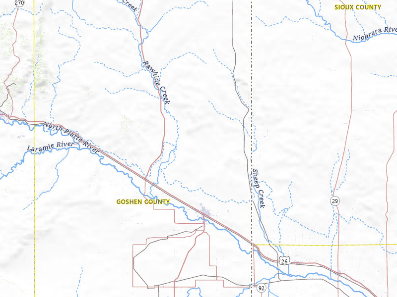 NEXRAD radar-signature map of the hail storm over Torrington, WY on Aug 17, 2026