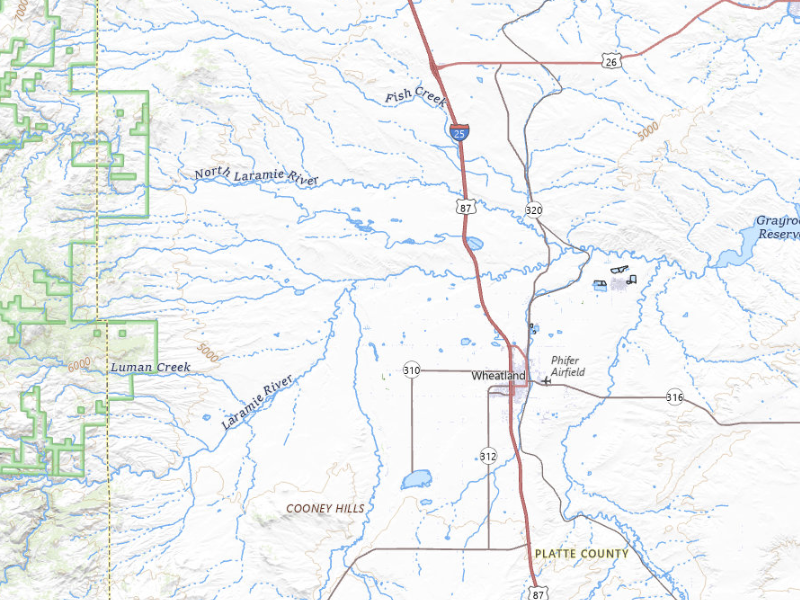 NEXRAD radar-signature map of the hail storm over Wheatland, WY on Sep 6, 2026
